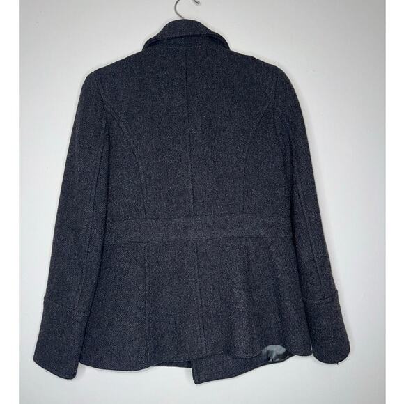 J. Crew Stadium Cloth Double Breasted Pea Coat Dark Gray Size US 2 Pockets - Picture 6 of 6